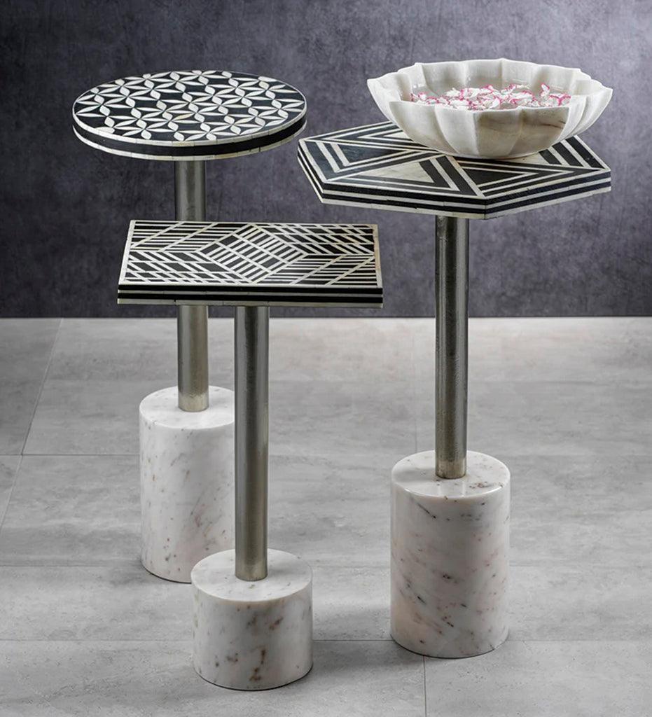 Allred Collaborative - Zodax - Sultana Cocktail Table on Marble Base - Hexagon - Sultana Cocktail Table on Marble Base - Hexagon - IN-6814