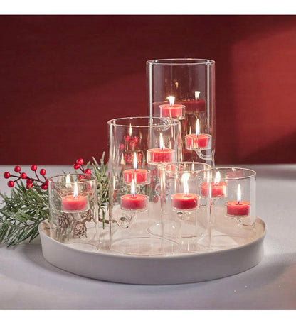 Allred Collaborative - Zodax - Suspended Glass Tealight Holder / Hurricane - Suspended Glass Tealight Holder / Hurricane - CH-5666