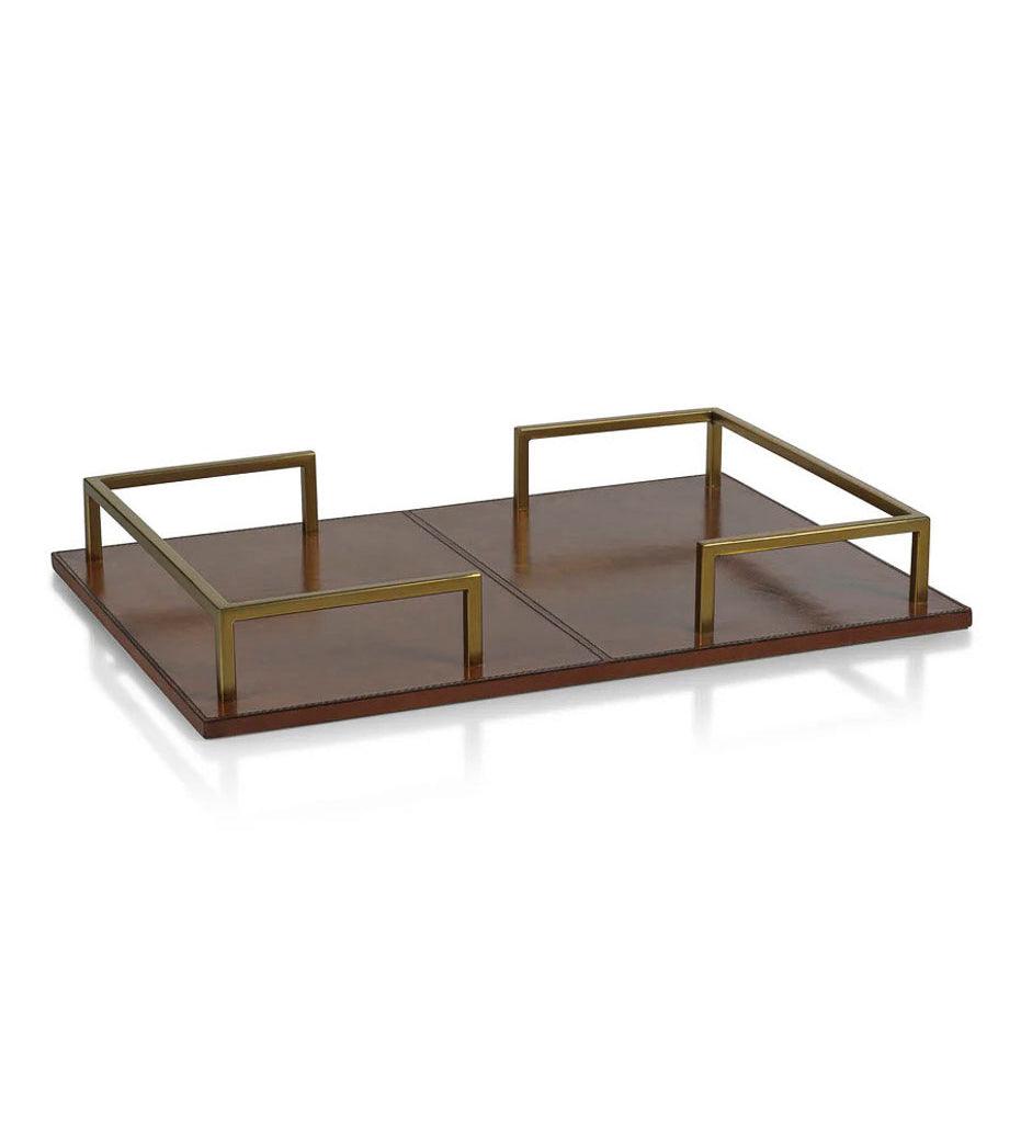 Allred Collaborative - Zodax - The Connaught Leather Bar Tray - The Connaught Leather Bar Tray - IN-7547