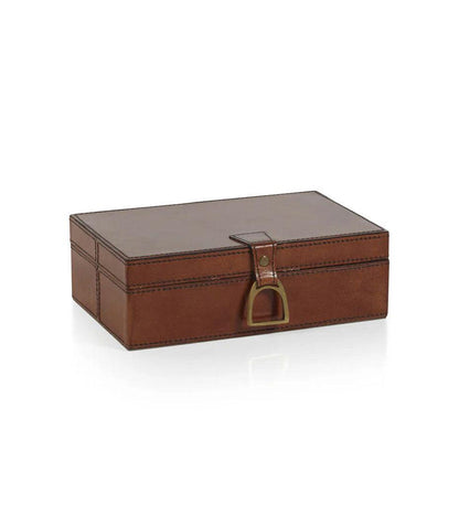 Allred Collaborative - Zodax - The Connaught Leather Box - The Connaught Leather Box - IN-7618