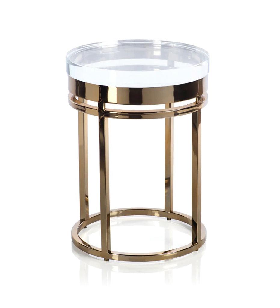 Allred Collaborative - Zodax - The Langham Side Table - Polished Gold - The Langham Side Table - Polished Gold - IN-6404