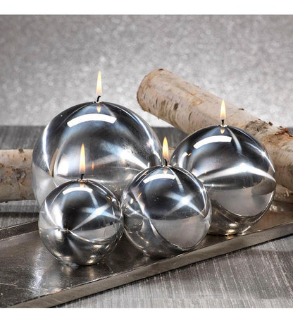 Allred Collaborative - Zodax - Titanium Ball Candle - Titanium Ball Candle - POL-801