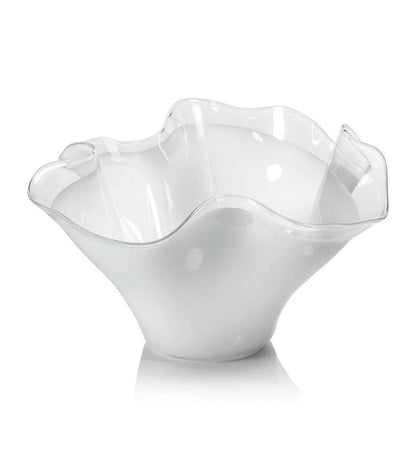 Allred Collaborative - Zodax - Tropezana Tall Wave Glass Bowl - Tropezana Tall Wave Glass Bowl - POL-1175