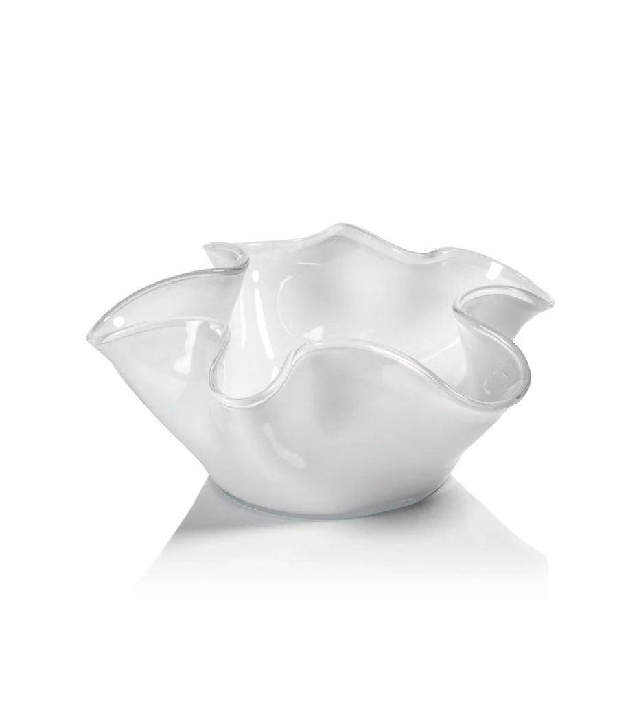 Allred Collaborative - Zodax - Tropezana Tall Wave Glass Bowl - Tropezana Tall Wave Glass Bowl - POL-1206