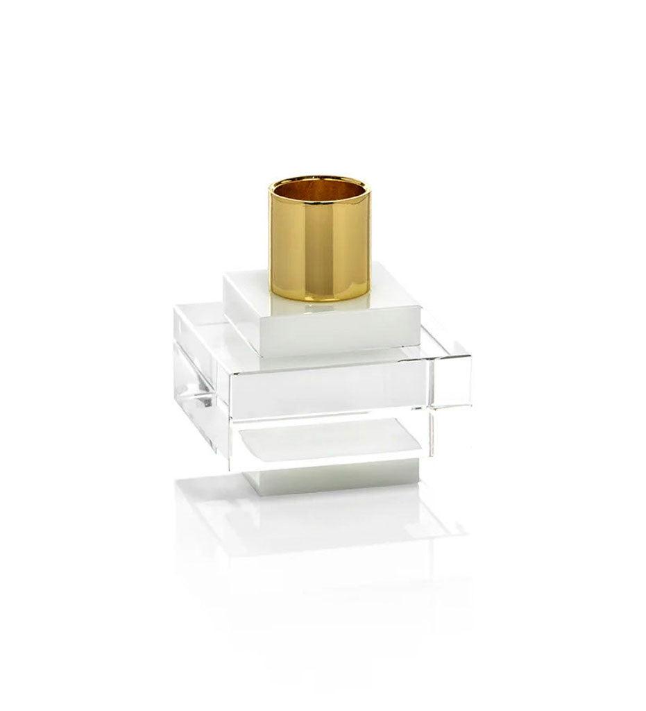 Allred Collaborative - Zodax - Vera Crystal Square Candle Holder - Vera Crystal Square Candle Holder - CH-5639