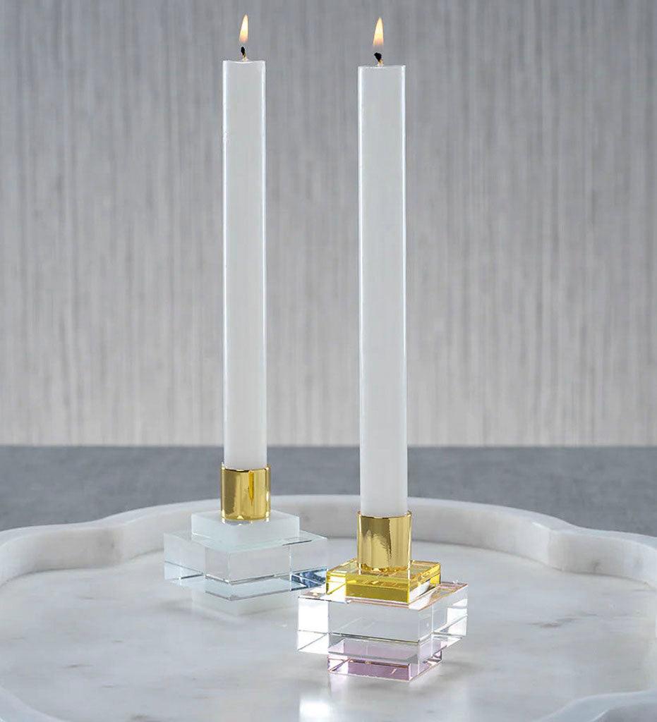 Allred Collaborative - Zodax - Vera Crystal Square Candle Holder - Vera Crystal Square Candle Holder - CH-5639