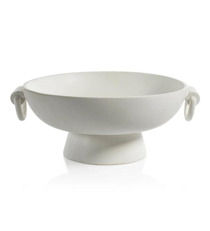 Allred Collaborative - Zodax - Vienna Matt White Ceramic Bowl - Vienna Matt White Ceramic Bowl - CH-6791