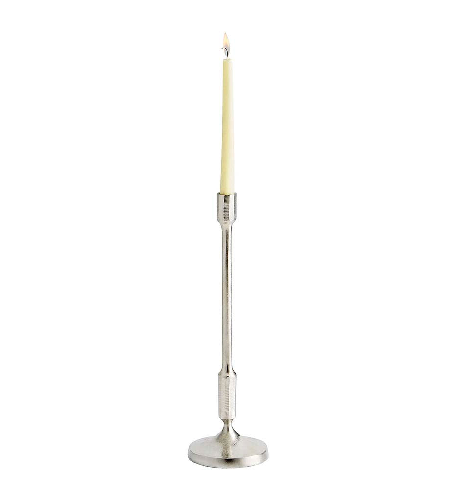 Cambria Candleholder | Nickel - Medium