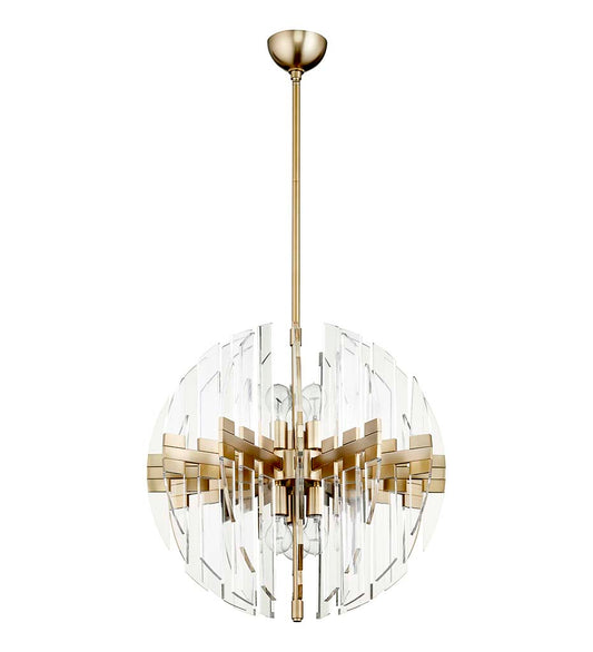 Zion 23" Sphere 6-Light | Aged Brass