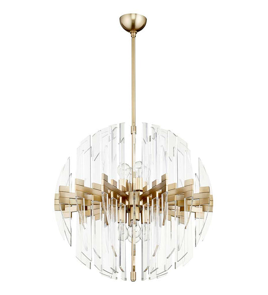 Zion 27" Sphere 8-Light | Aged Brass