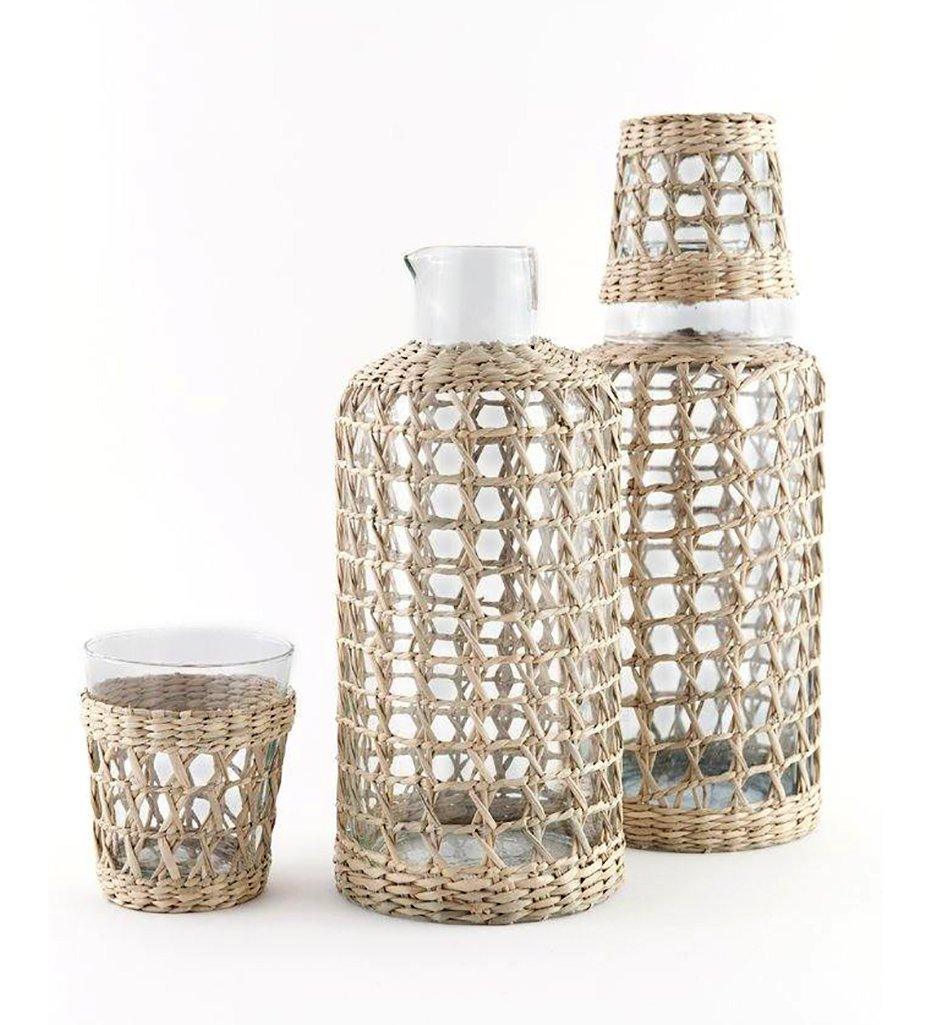 Rattan Cage Tall Pitcher — Kiss That Frog