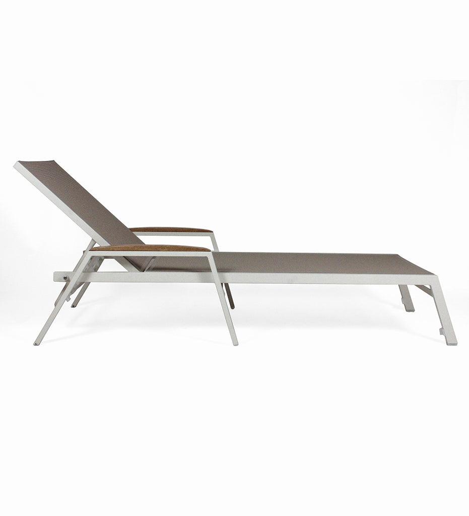 Allred Collaborative - 10DEKA - Amelia Sunlounger with Internal Wheels - - Amelia Sunlounger with Internal Wheels - - 300150100-TRQ