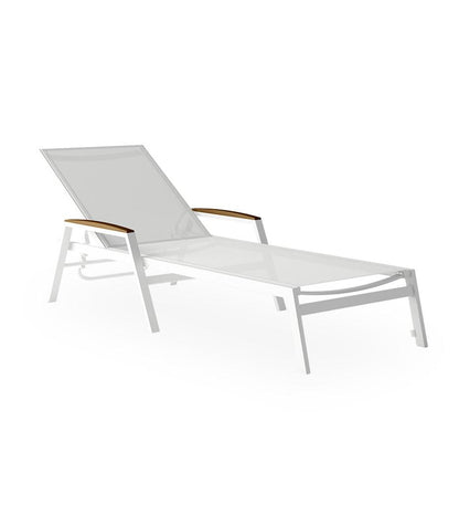 Allred Collaborative - 10DEKA - Amelia Sunlounger with Internal Wheels - - Amelia Sunlounger with Internal Wheels - - 300150100-TRQ