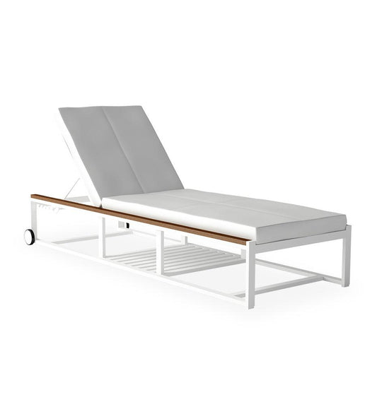 Allred Collaborative - 10DEKA - Daytona Sunlounger With Ext Wheels - - Daytona Sunlounger With Ext Wheels - - 300150301-LGR