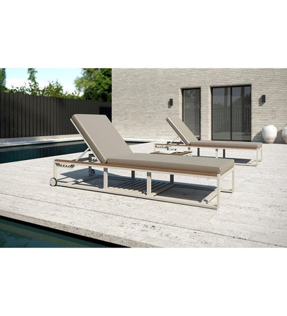 Allred Collaborative - 10DEKA - Daytona Sunlounger With Ext Wheels - - Daytona Sunlounger With Ext Wheels - - 300150301-LGR