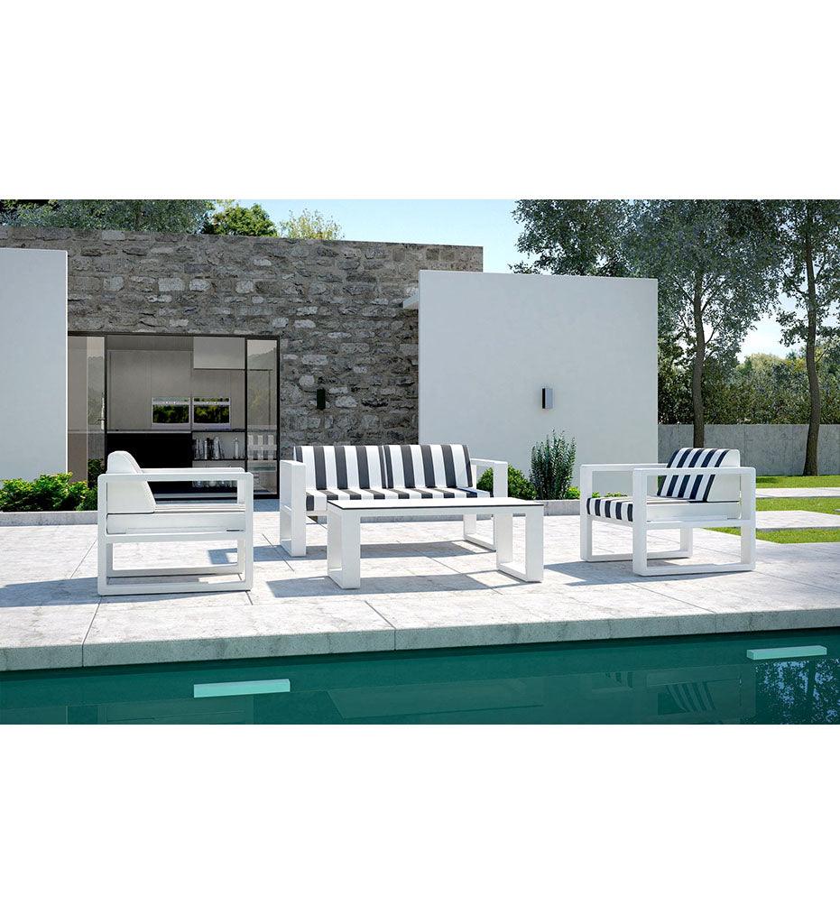 Allred Collaborative - 10DEKA - Delaz Lounge Chair - - Delaz Lounge Chair - - 250150400-WHT