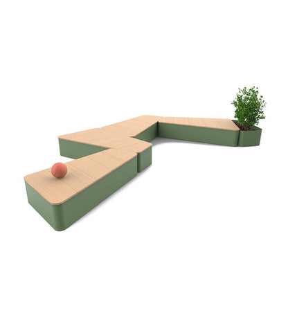 Allred Collaborative - CitySi - Dolmen Bench - - Dolmen Bench - - DLM-9010