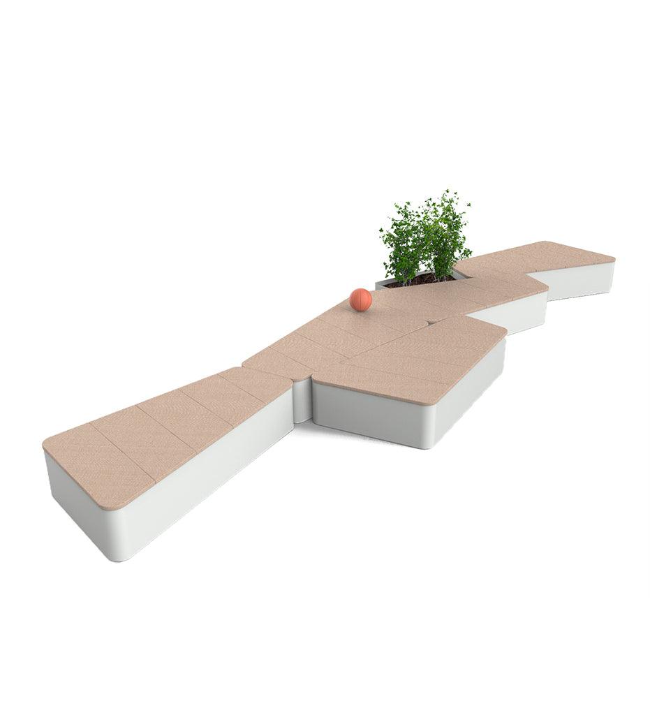 Allred Collaborative - CitySi - Dolmen Bench - - Dolmen Bench - - DLM-9010