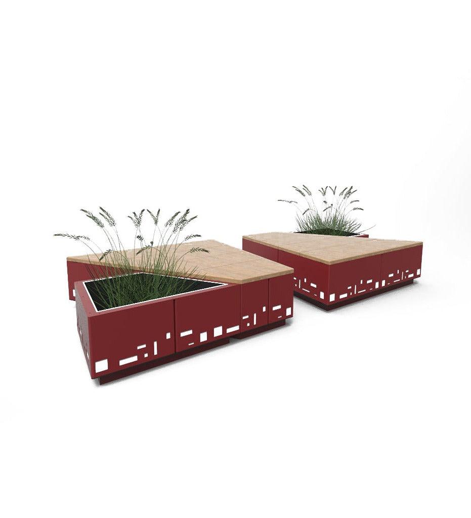 Allred Collaborative - CitySi - Island Planter / Bench - Prism - - Island Planter / Bench - Prism - - ISL01_Prisms-9010