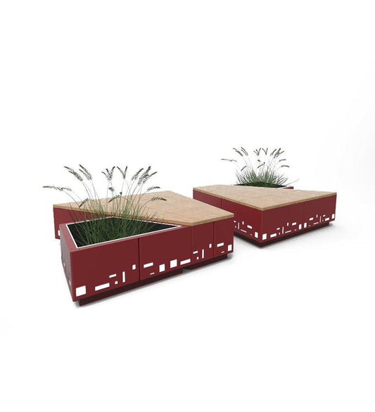 Allred Collaborative - CitySi - Island Planter / Bench - Prism - - Island Planter / Bench - Prism - - ISL01_Prisms-9010