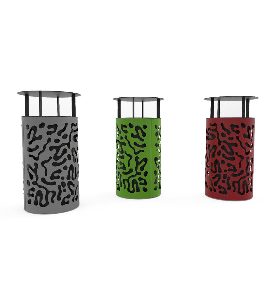 Allred Collaborative - CitySi - Matisse Litter Bin - Covered - - Matisse Litter Bin - Covered - - MTS01_Cover-9010