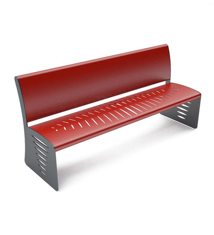 Allred Collaborative - CitySi - Piuma Bench With Backrest - - Piuma Bench With Backrest - - PIU02-9010