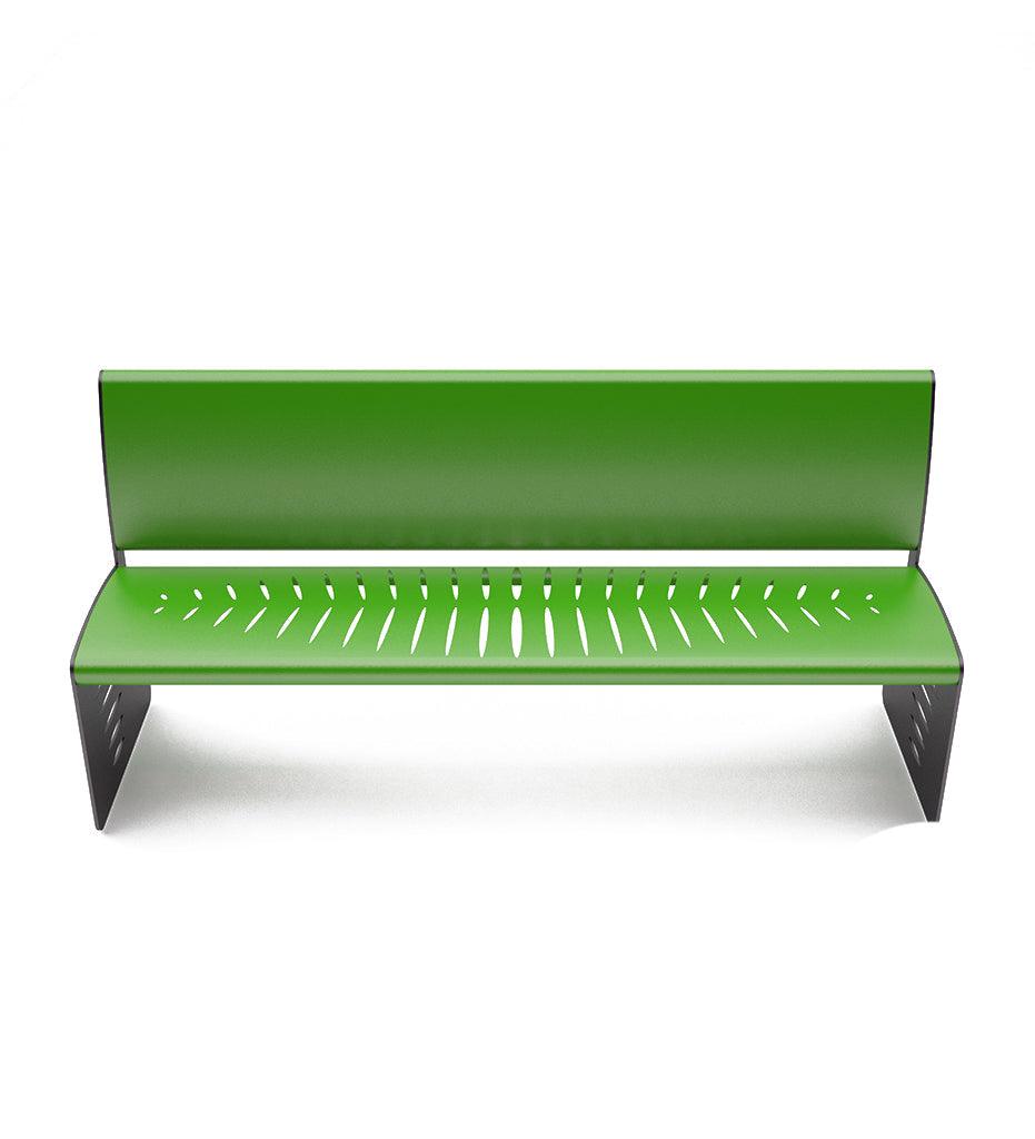 Allred Collaborative - CitySi - Piuma Bench With Backrest - - Piuma Bench With Backrest - - PIU02-9010