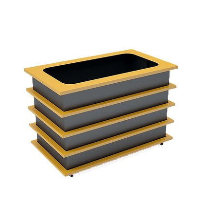 Allred Collaborative - CitySi - Tower Rectangular Planter - - Tower Rectangular Planter - - TOW01-9010